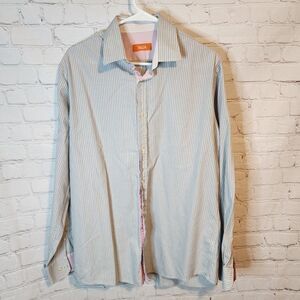 Men's Tallia longsleeve button-down shirt, size Medium